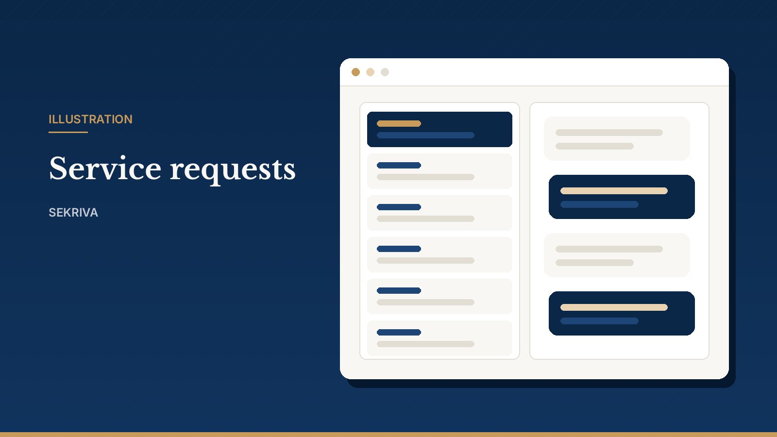 Illustration: client requests and approvals recorded by staff
